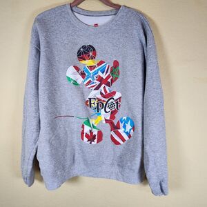Disney Parks Epcot World Showcase Mickey Mouse‎ Country Crew Neck Sweatshirt